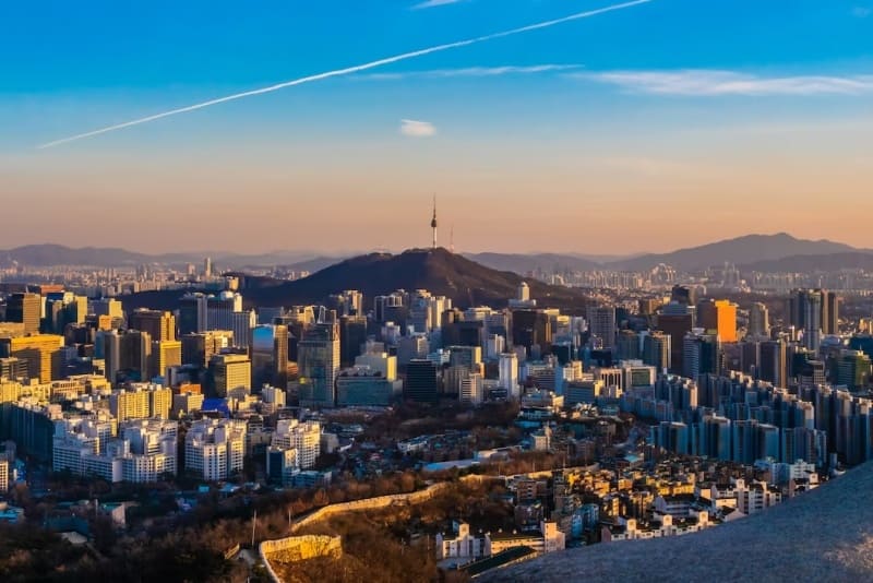 남산 타워와 서울 전경